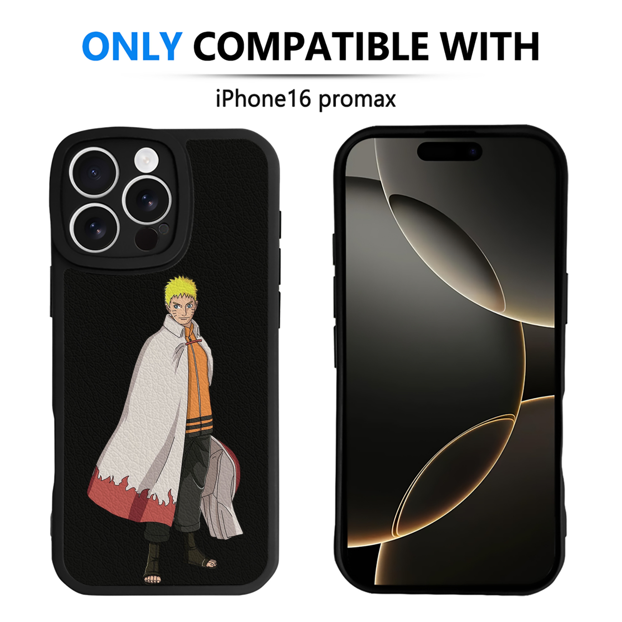 （画像用） NARUTO -ナルト- うずまき ナルト Uzumaki Naruto 【iPhone 16シリーズ対応】シリコンスマホケース（レザー調） 材質：シリコン